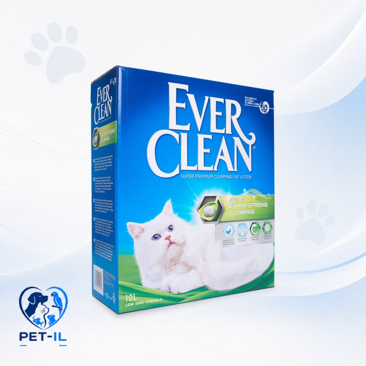 EVER CLEAN חול היגיינה מוגברת בניחוח רענן מתגבש - חול לחתולים