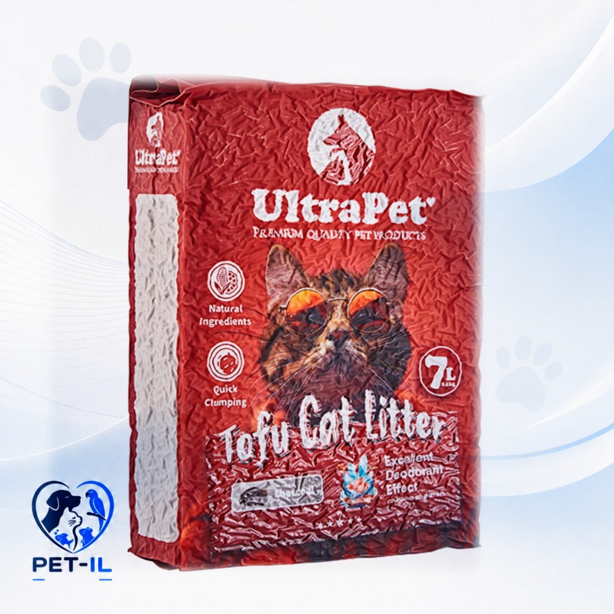 UltraPet חול טופו פחם - חול לחתולים